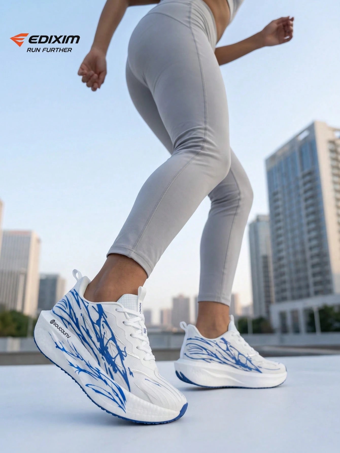 EDIXIM Women's Sports Shoes 2026 New Summer Breathable Mesh Casual Soft Sole Road Running Shoes