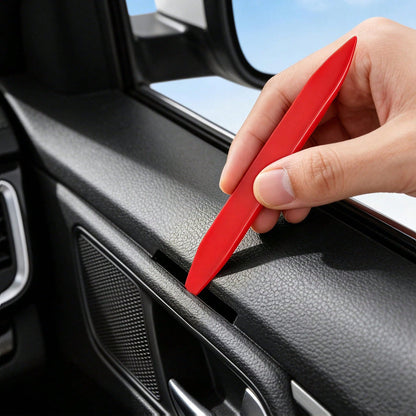 EldHus 5 Pcs Car Trim Removal Tool Kit Upholstery Tools, Auto Clip Removal Pry Tool For Door Dash Dashboard Panel Fastener Remover, Push Pin Puller Body Repair Tools, Red-Blue