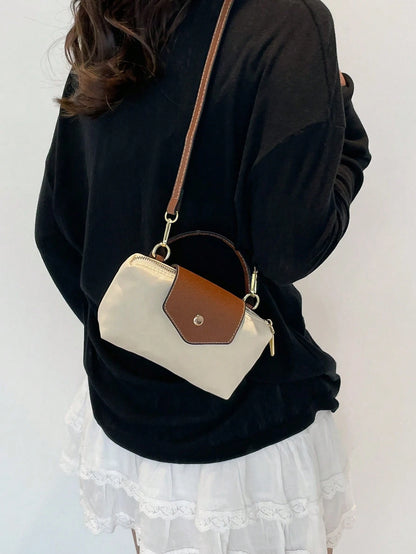 Elegant Solid Color Mini Handbag With Adjustable Shoulder Strap, Ideal Gift Bag For Parties, Minimalist