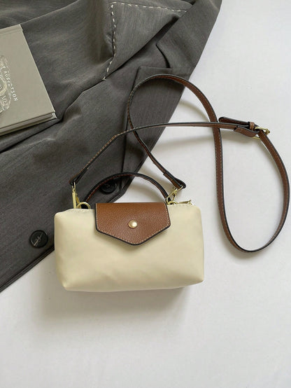 Elegant Solid Color Mini Handbag With Adjustable Shoulder Strap, Ideal Gift Bag For Parties, Minimalist