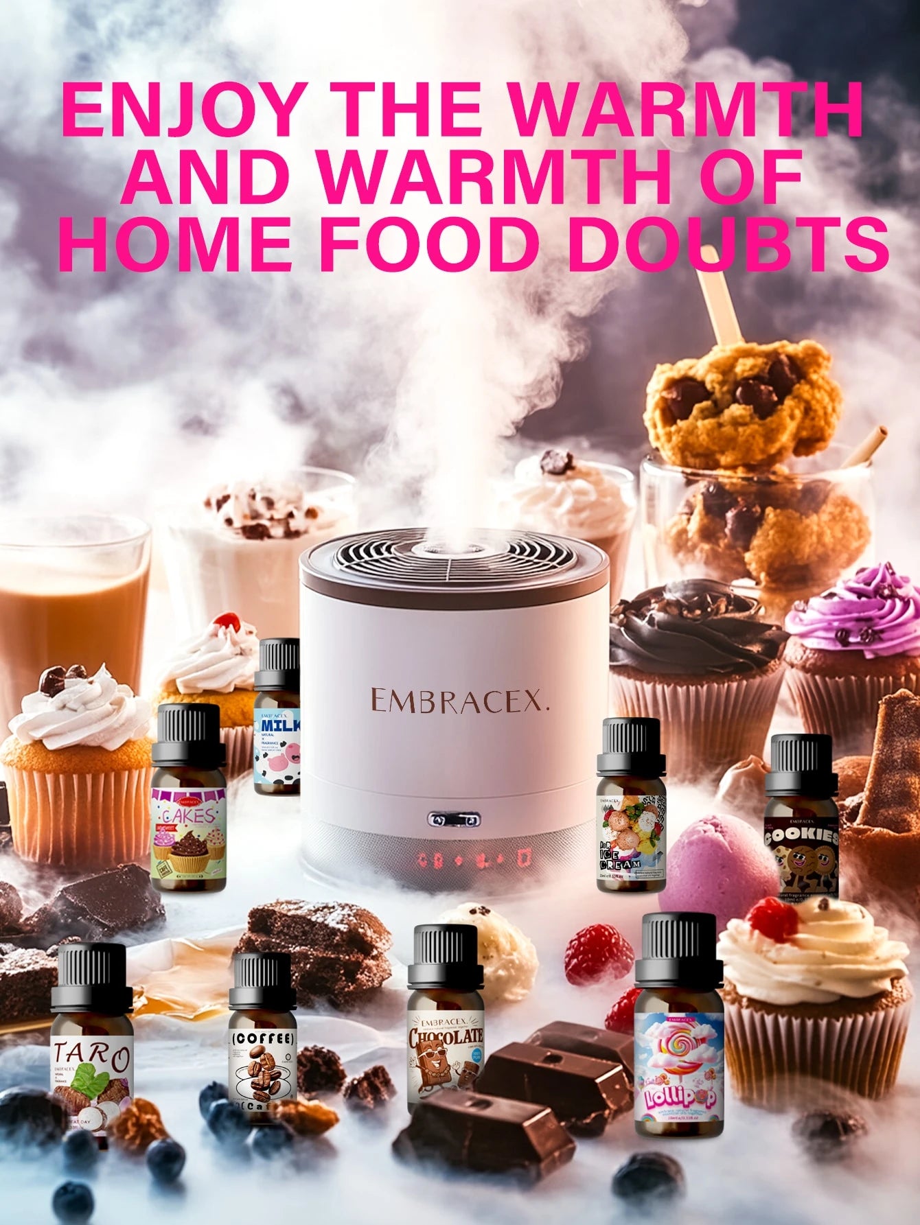 EMBRACEX. 10ml Cookie Scented Essential Oil, Cookie Fragrance Candle, Car Diffuser, Cookie Aroma, Suitable For Humidifier, Aromatherapy Diffuser, Candle Making, Gift For Women, Mom, Wife, Sister, Teen
