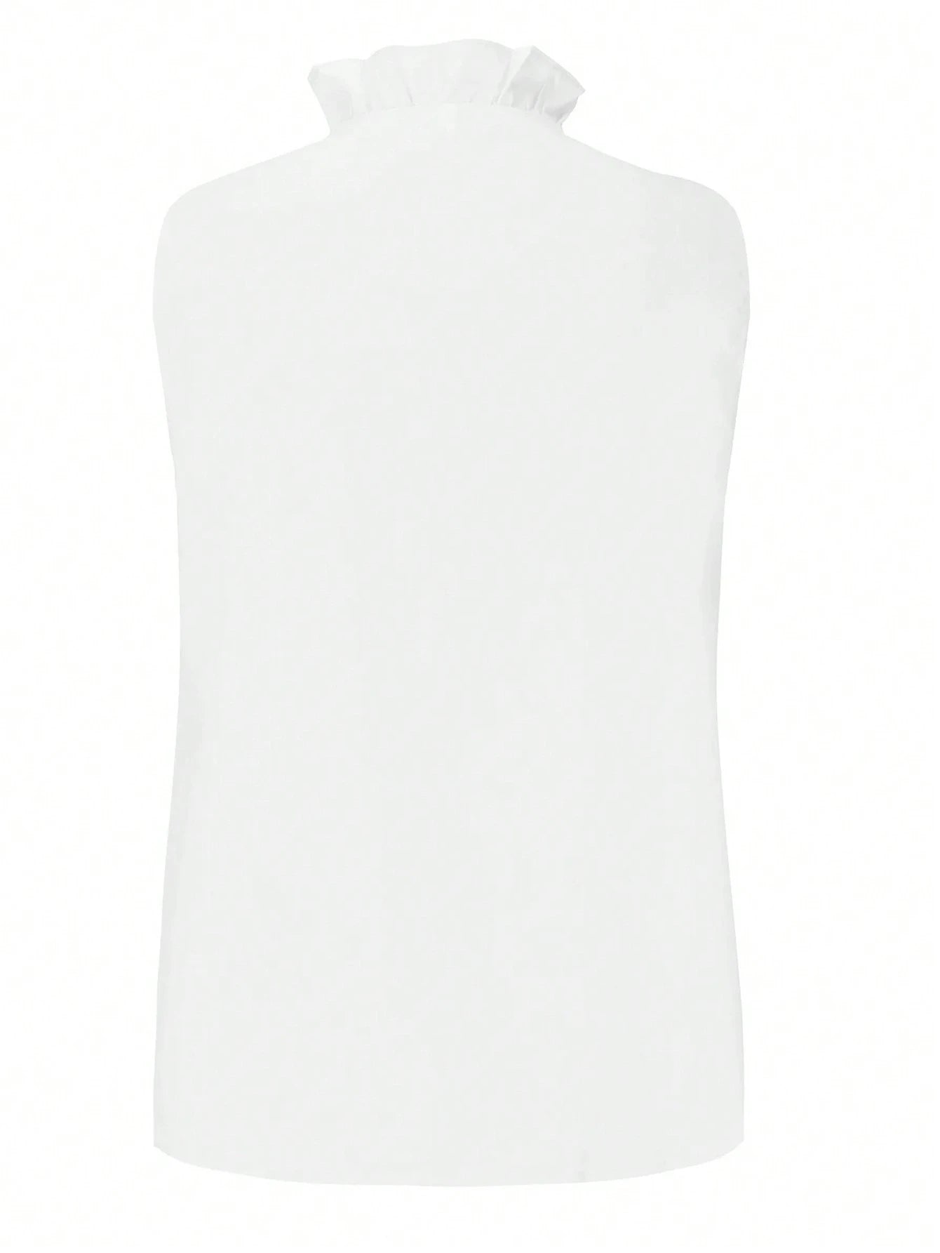 EMERY ROSE Women's Sleeveless Shirt With Frill Hem