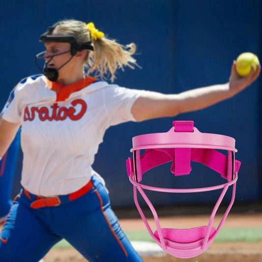 EPICFEAT- Professional Defensive Softball Outfielder Mask Baseball Softball Protective Mask Teenager- Adult Wide Vision- Lightweight Comfortable- Durable Softball Mask