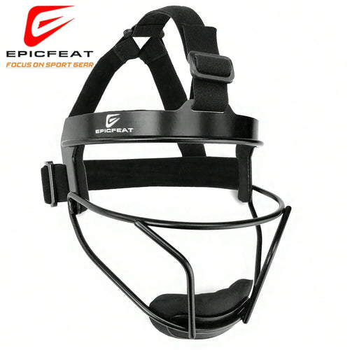 EPICFEAT- Professional Defensive Softball Outfielder Mask Baseball Softball Protective Mask Teenager- Adult Wide Vision- Lightweight Comfortable- Durable Softball Mask