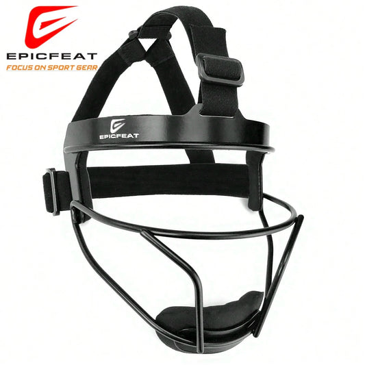 EPICFEAT- Professional Defensive Softball Outfielder Mask Baseball Softball Protective Mask Teenager- Adult Wide Vision- Lightweight Comfortable- Durable Softball Mask