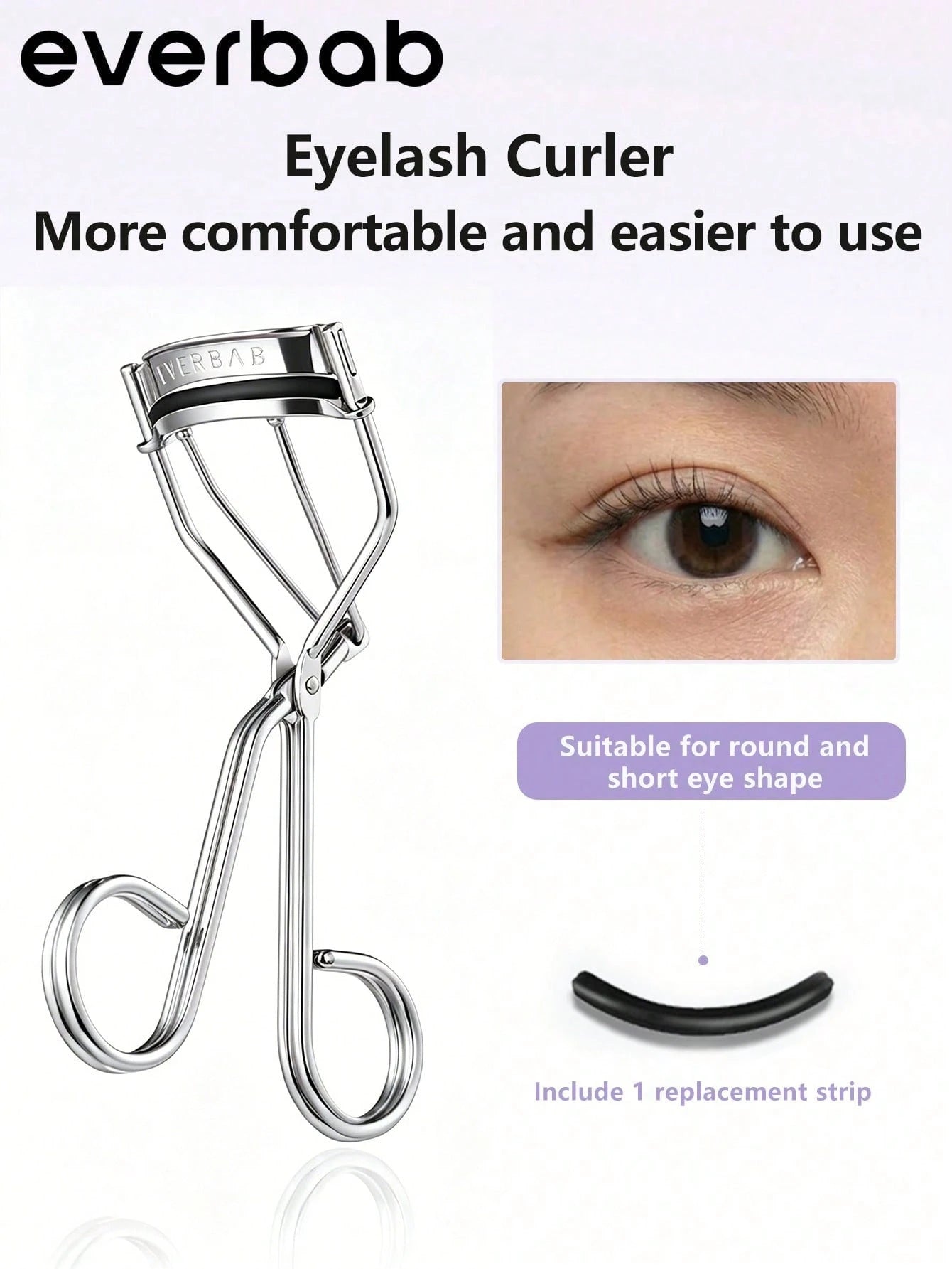Everbab One-Click Eyelash Curler Type II Instant Curl Long-Lasting Suitable For Beginners