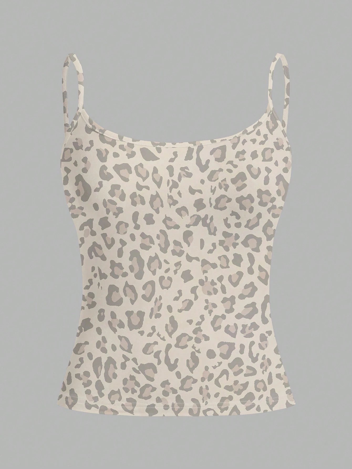 EZwear 3pcs Casual Minimalist Black & White Leopard Print Pattern Tight Fitting Camisole Set, Versatile Style Suitable For Summer,Summer Top