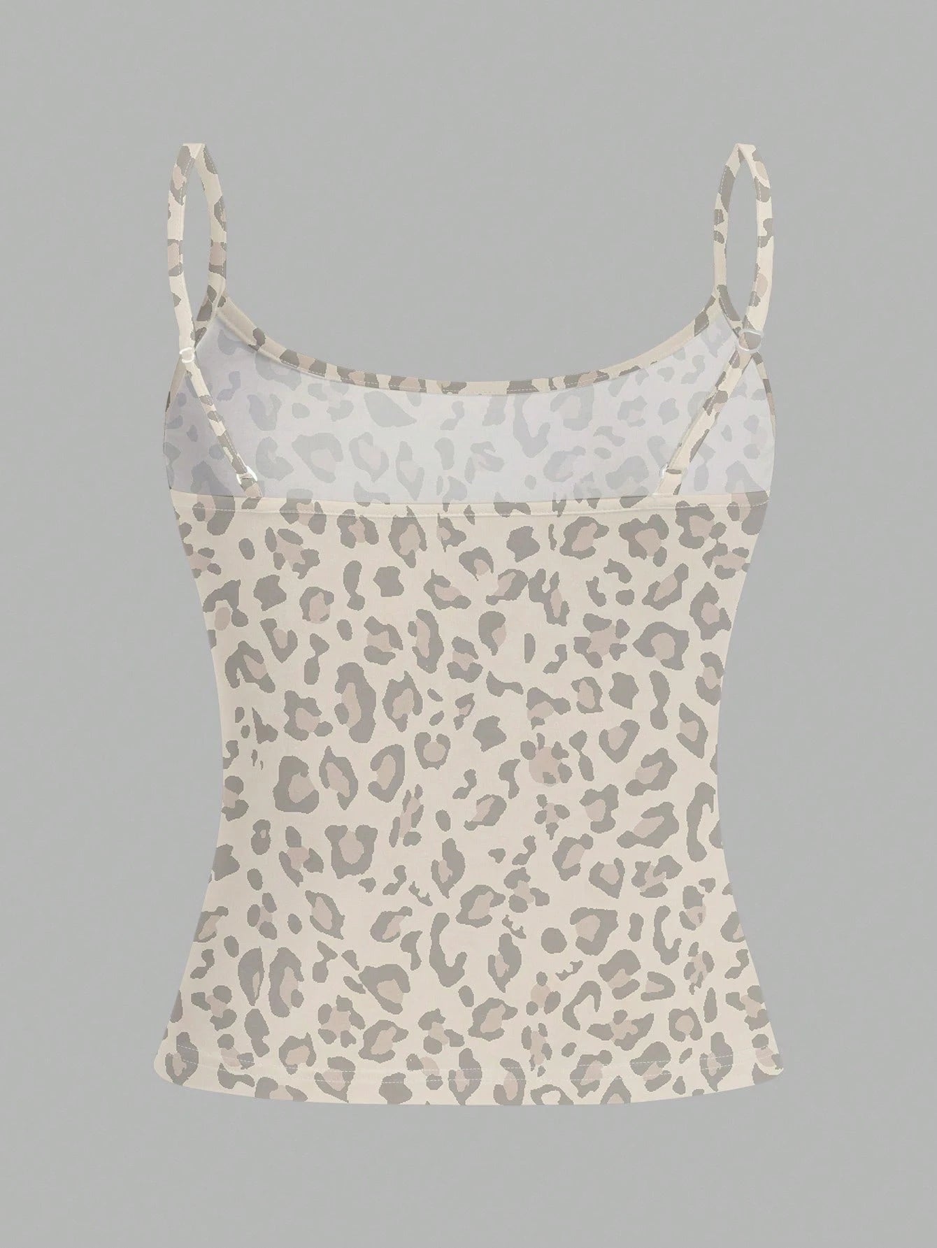 EZwear 3pcs Casual Minimalist Black & White Leopard Print Pattern Tight Fitting Camisole Set, Versatile Style Suitable For Summer,Summer Top