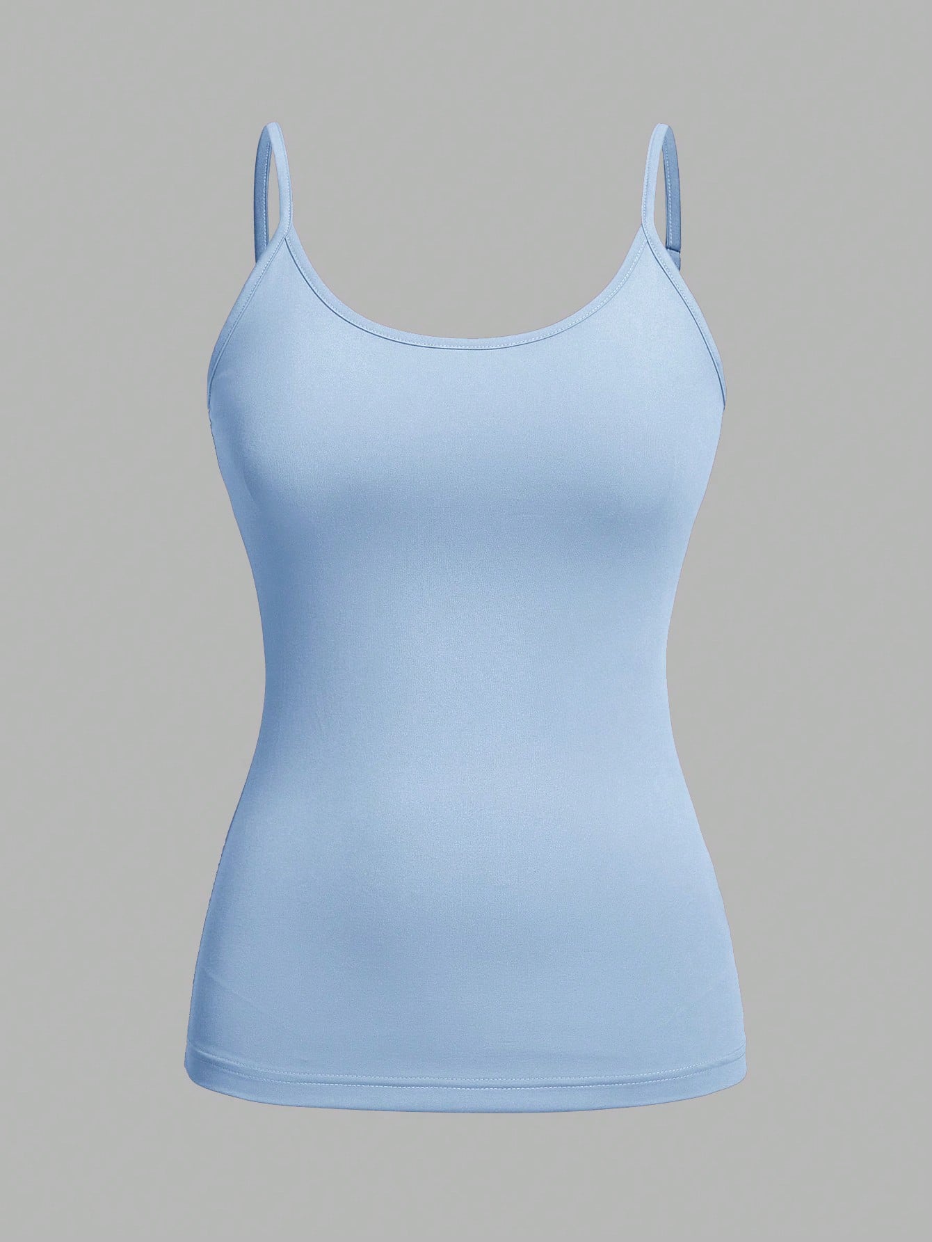 EZwear 4pcs Casual Minimalist Versatile Camisole Tops, Suitable For Summer, Slim Fit For Women