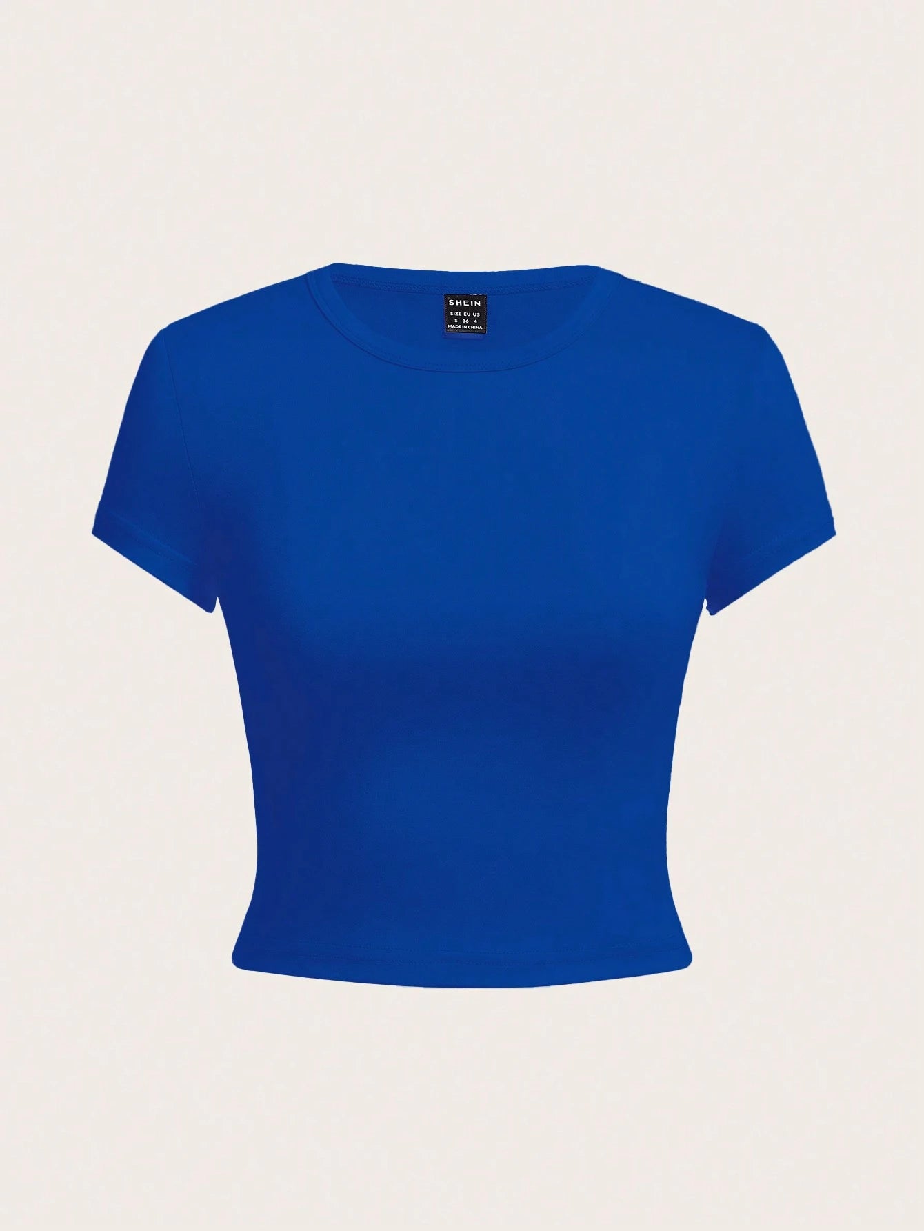 EZwear 4pcs/Set Casual Round Neck Short Sleeve Fitted Women T-Shirts, Summer Suitable For Going Out