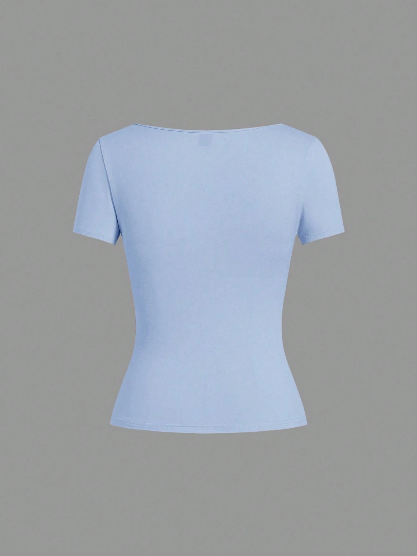 EZwear 5pcs/Set Multicolor Knit Women T-Shirts, Spring/Summer