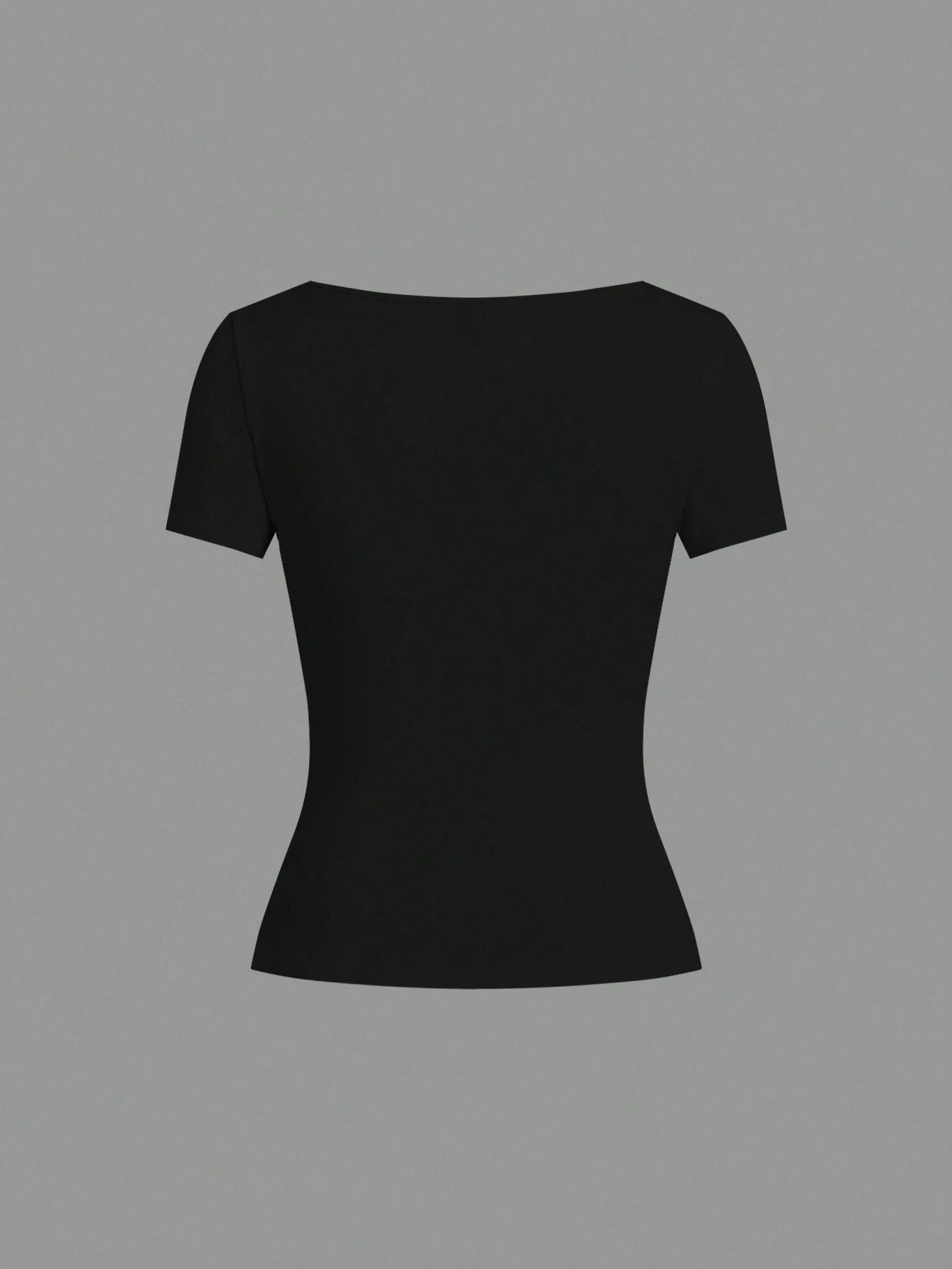 EZwear 5pcs/Set Multicolor Knit Women T-Shirts, Spring/Summer