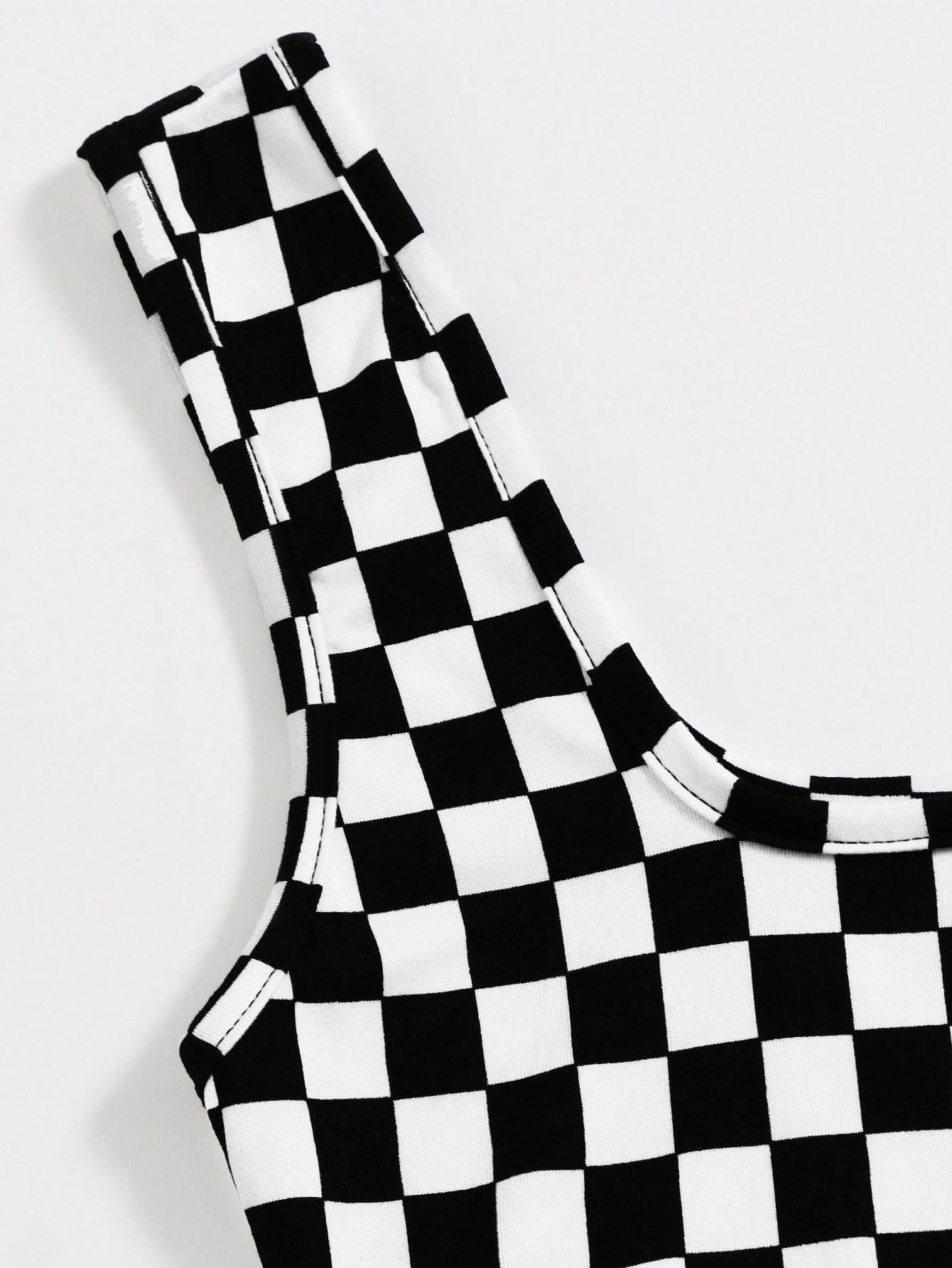 EZwear Checker Crop Tank Top