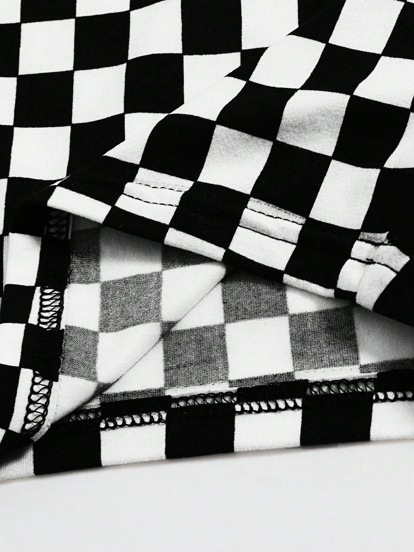 EZwear Checker Crop Tank Top