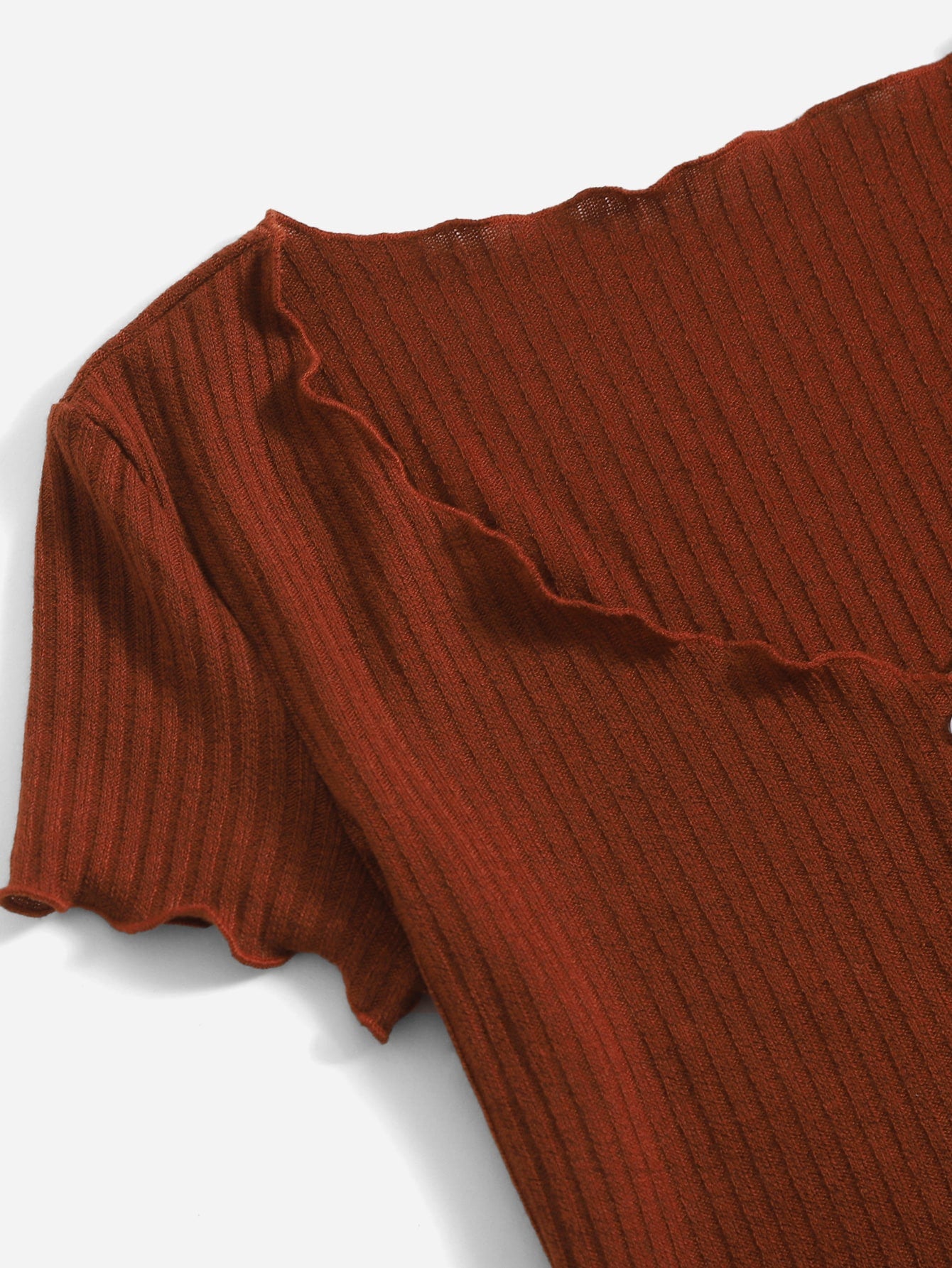EZwear Two Tone Lettuce Trim Tee
