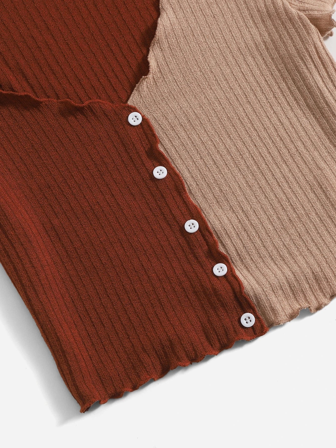 EZwear Two Tone Lettuce Trim Tee