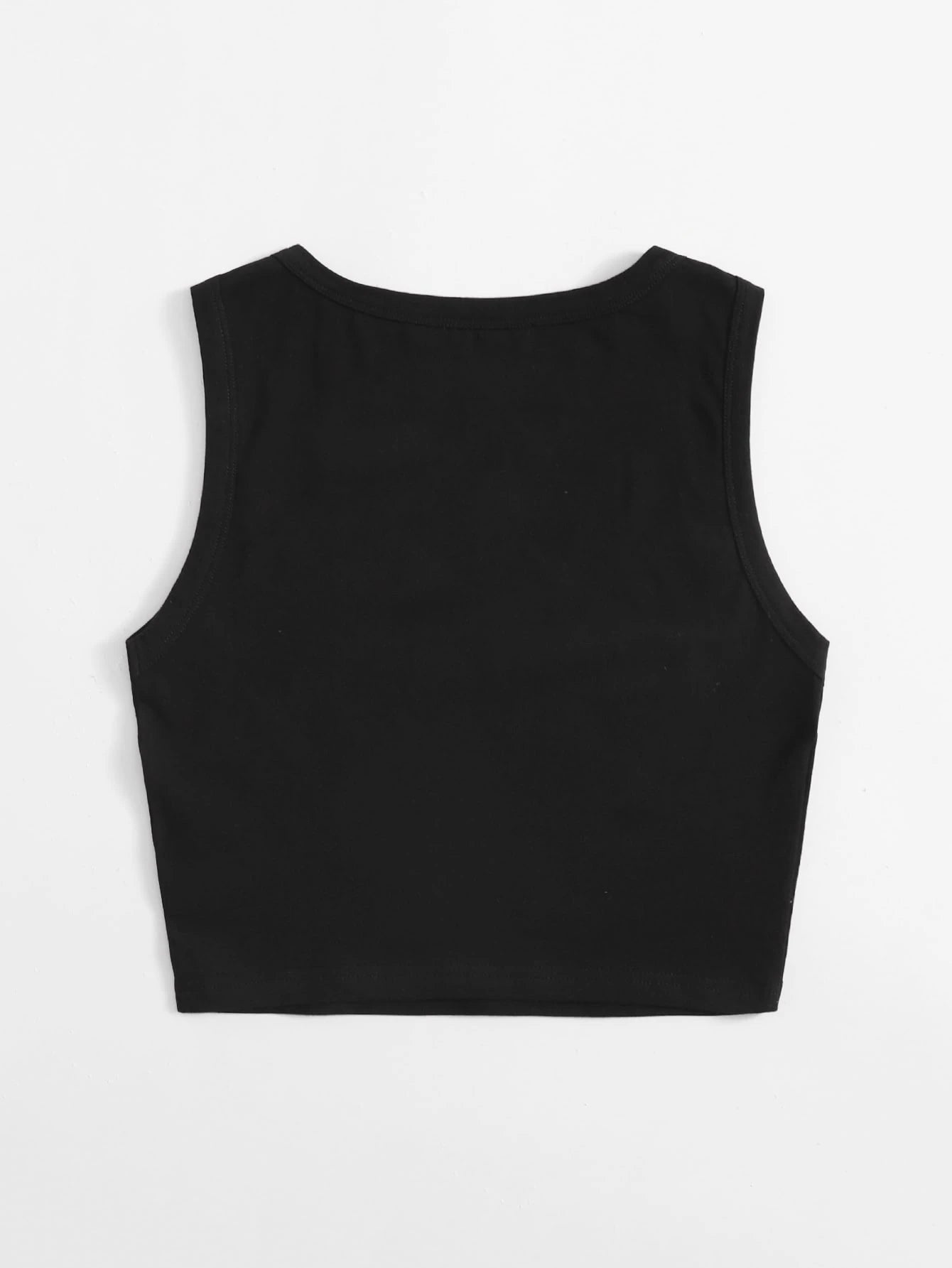 EZwear Women Summer Casual Solid Crop Tank Top