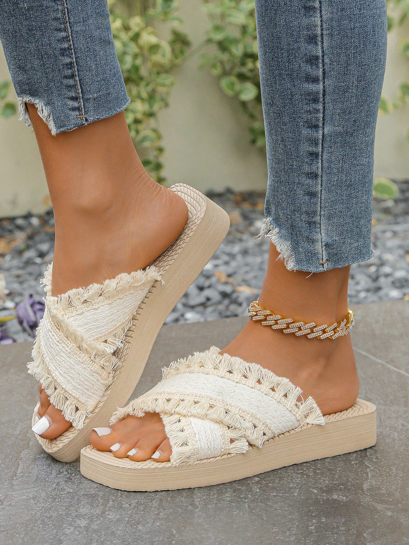 Fashionable, Elegant, Minimalist Designs, Vintage Styles, Classic Non-Slip Outdoor Beach Sandals, Spring/Summer