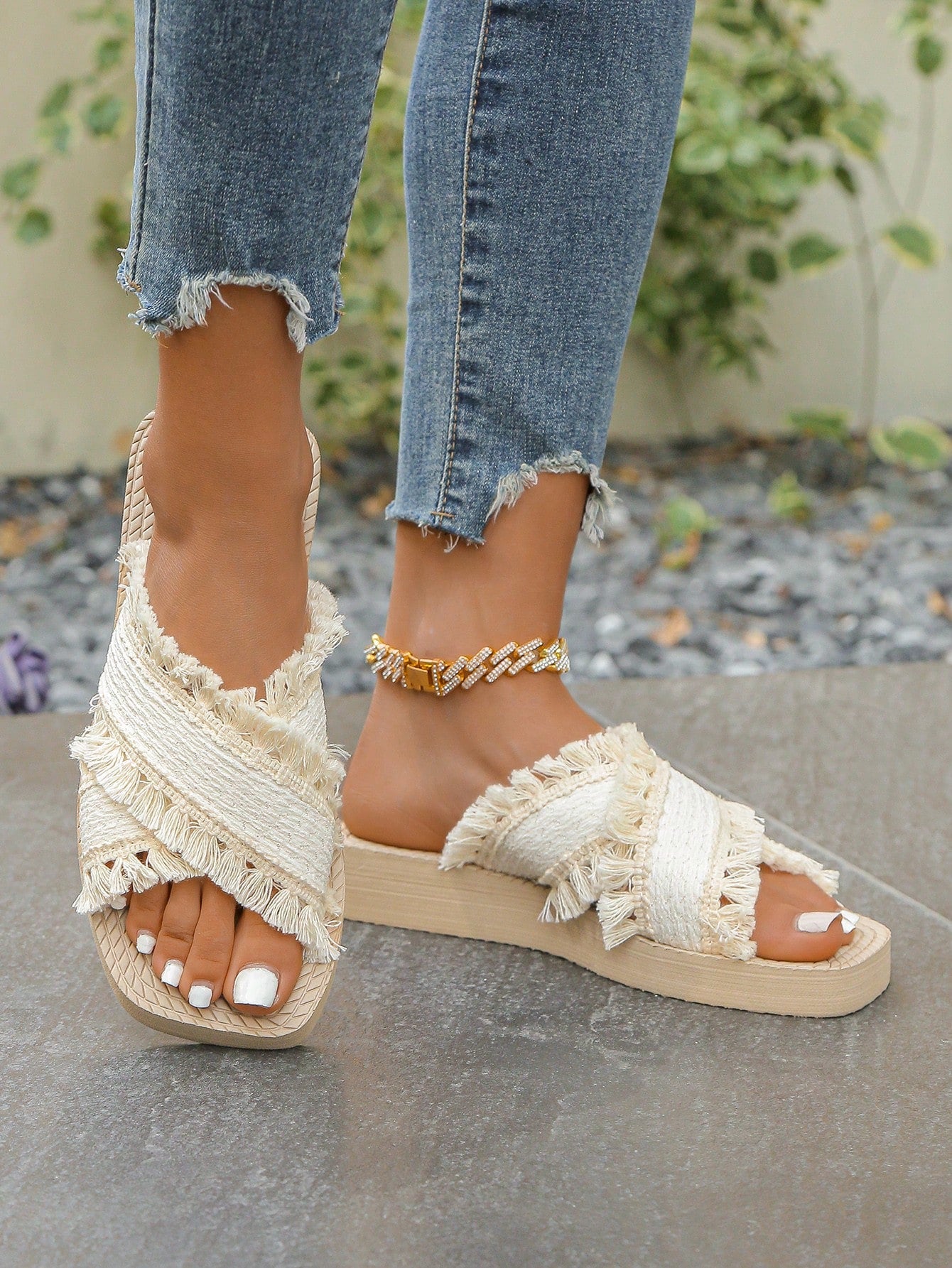 Fashionable, Elegant, Minimalist Designs, Vintage Styles, Classic Non-Slip Outdoor Beach Sandals, Spring/Summer