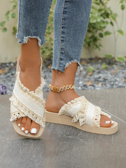 Fashionable, Elegant, Minimalist Designs, Vintage Styles, Classic Non-Slip Outdoor Beach Sandals, Spring/Summer