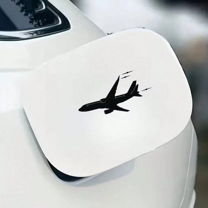 Fashionable Flying Jet Aircraft Car Vinyl Stickers- Durable And Waterproof Car Stickers, Self-Adhesive Vinyl Graphics Suitable For Windows, Body And Exterior, Cool Aviation Design Suitable For Smooth