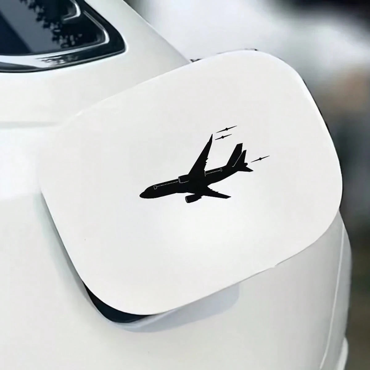 Fashionable Flying Jet Aircraft Car Vinyl Stickers- Durable And Waterproof Car Stickers, Self-Adhesive Vinyl Graphics Suitable For Windows, Body And Exterior, Cool Aviation Design Suitable For Smooth