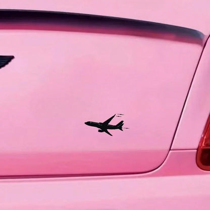 Fashionable Flying Jet Aircraft Car Vinyl Stickers- Durable And Waterproof Car Stickers, Self-Adhesive Vinyl Graphics Suitable For Windows, Body And Exterior, Cool Aviation Design Suitable For Smooth