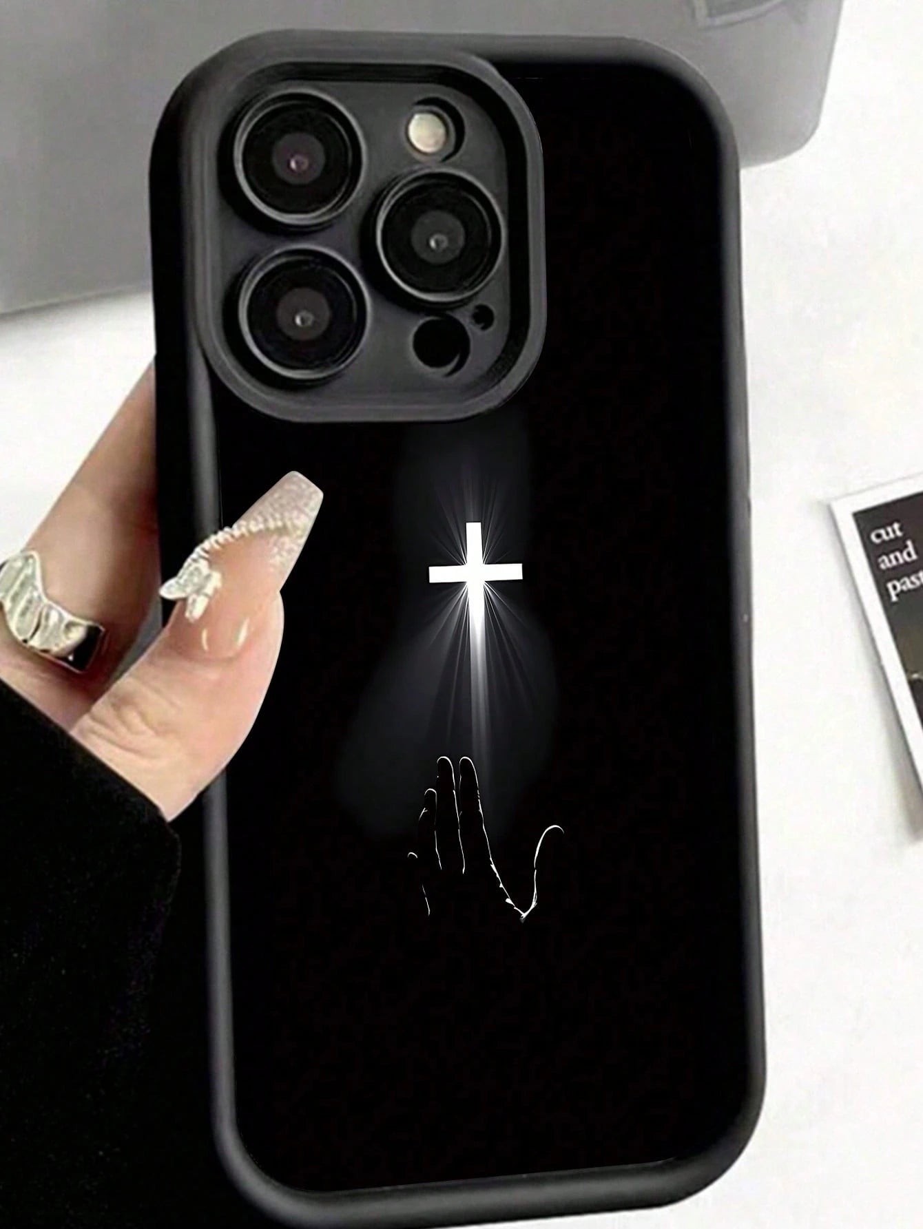 Fashionable High Bamboo Black TPU Shockproof Protective Case Compatible With Apple, Suitable As Birthday And Christmas Gift For Couples, Girlfriends, Daughters, Boyfriends, Teens And Young Girls
