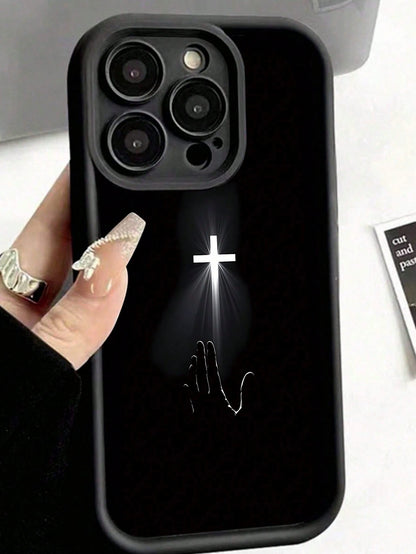 Fashionable High Bamboo Black TPU Shockproof Protective Case Compatible With Apple, Suitable As Birthday And Christmas Gift For Couples, Girlfriends, Daughters, Boyfriends, Teens And Young Girls