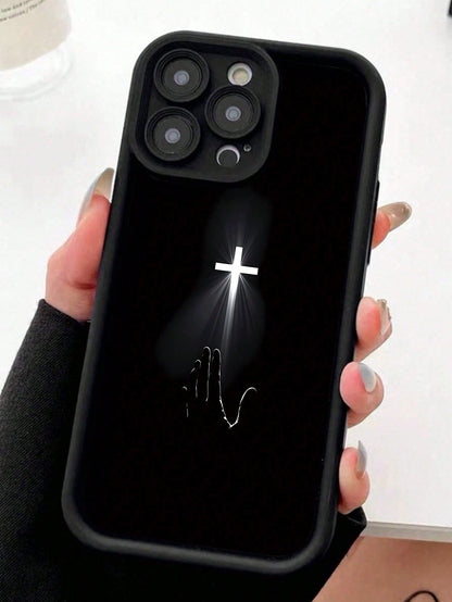 Fashionable High Bamboo Black TPU Shockproof Protective Case Compatible With Apple, Suitable As Birthday And Christmas Gift For Couples, Girlfriends, Daughters, Boyfriends, Teens And Young Girls