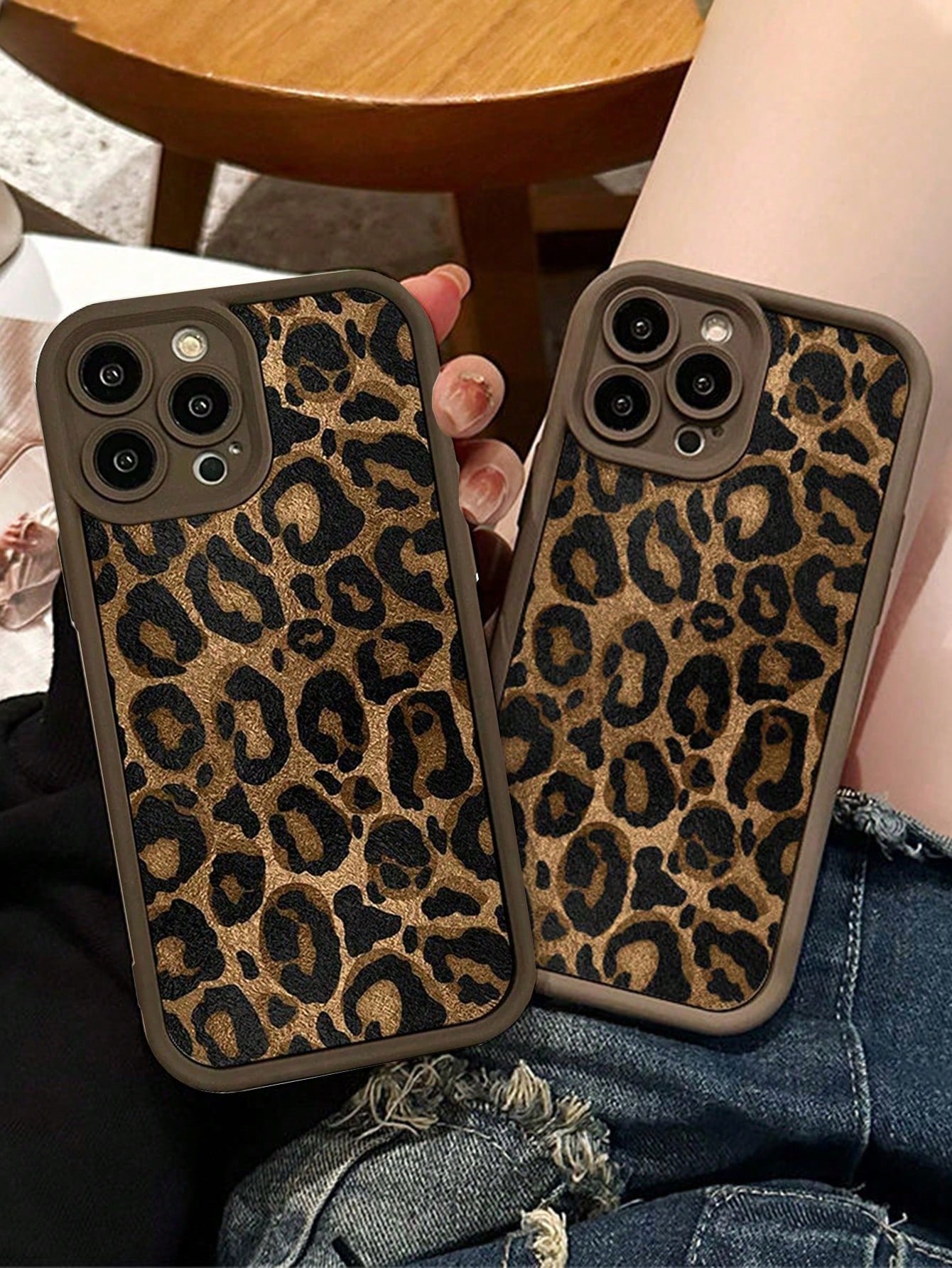 Fashionable High Bamboo Brown TPU Shockproof Protective Case Compatible With IPhone, Suitable As Birthday And Christmas Gift For Couples, Girlfriends, Daughters, Boyfriends, Teens