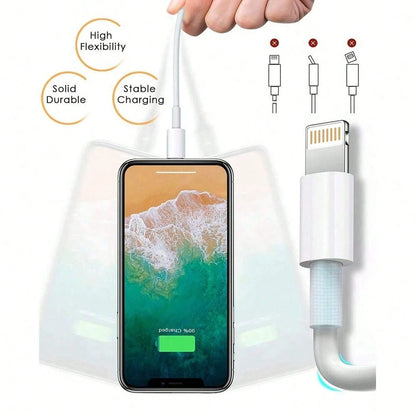 Fast Charging Data Cable Compatible With IPhone, Efficient Data Transfer Fast Charging Cable Compatible With IPhone 14 Pro Max/14 Pro/14 Plus/14/13/12/11/XS/XR/8/7/6/Laptop Series