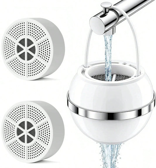 FEELSO Bath Filter For Tub Faucet- Shower Filter With KDF 55 Removes 99% Chlorine & Softens Water| Ideal Bathtub Filter For Healthier Hair & Skin| Universal Fit, Easy Install & Overflow