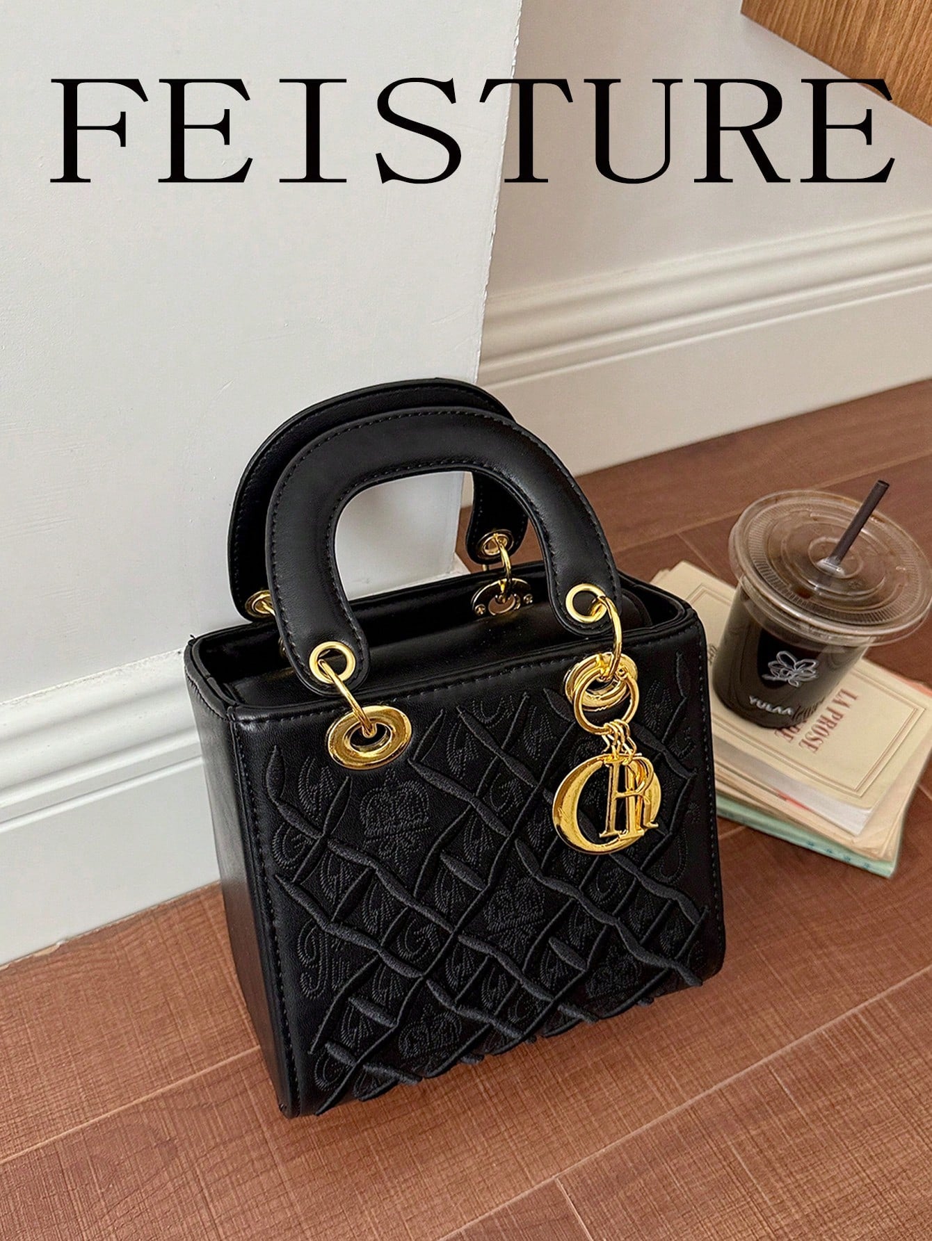 FEISTURE 1pc, Vintage Women's Handbag With Long Shoulder Strap, One Shoulder Crossbody Bag, Suitable For Girls, Women, College Students, New Professionals And White-Collar Workers, Perfect For Work, B