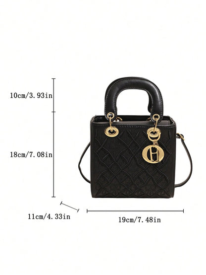 FEISTURE 1pc, Vintage Women's Handbag With Long Shoulder Strap, One Shoulder Crossbody Bag, Suitable For Girls, Women, College Students, New Professionals And White-Collar Workers, Perfect For Work, B