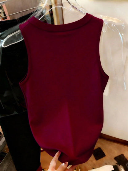 Fish Graphic Sleeveless Casual Tank Top, Versatile For Summer