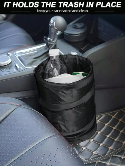 Foldable Car Trash Can For Interior Use, Front Passenger Seat, Rear Hanging Car Storage Box, Small Storage Bin, Umbrella Storage, Wet And Dry Dual-Use Garbage Bag, Long-Distance Travel Hook Type Trash