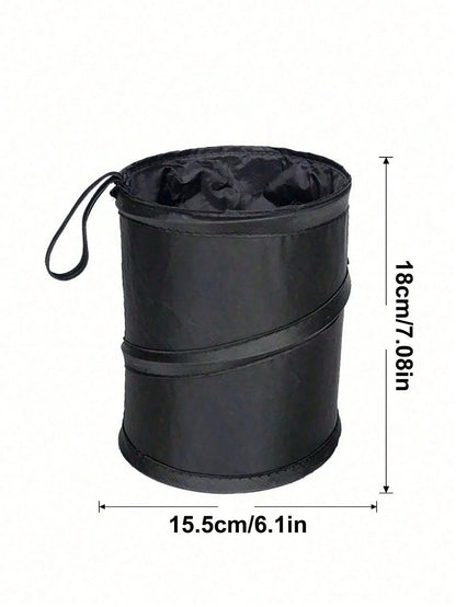Foldable Car Trash Can For Interior Use, Front Passenger Seat, Rear Hanging Car Storage Box, Small Storage Bin, Umbrella Storage, Wet And Dry Dual-Use Garbage Bag, Long-Distance Travel Hook Type Trash
