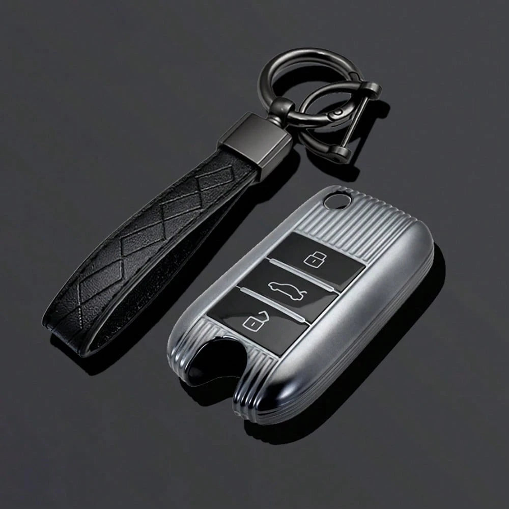 For Roewe RX5 MG3 MG5 MG6 MG7 MG ZS GT GS 350 360 750 TPU Leather Car Flip Key Case Cover Bag Shell Protector Accessories