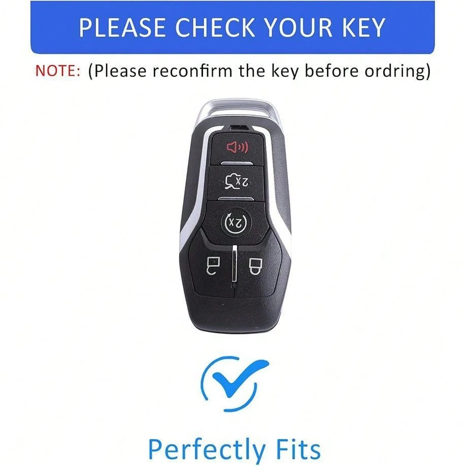 ForKey Fob Cover, Premium Soft TPU Full Protection Key Fob Case For Fusion Mustang F150 Edge Explorer Lincoln MKZ MKC MKX Smart Remote Key Protector