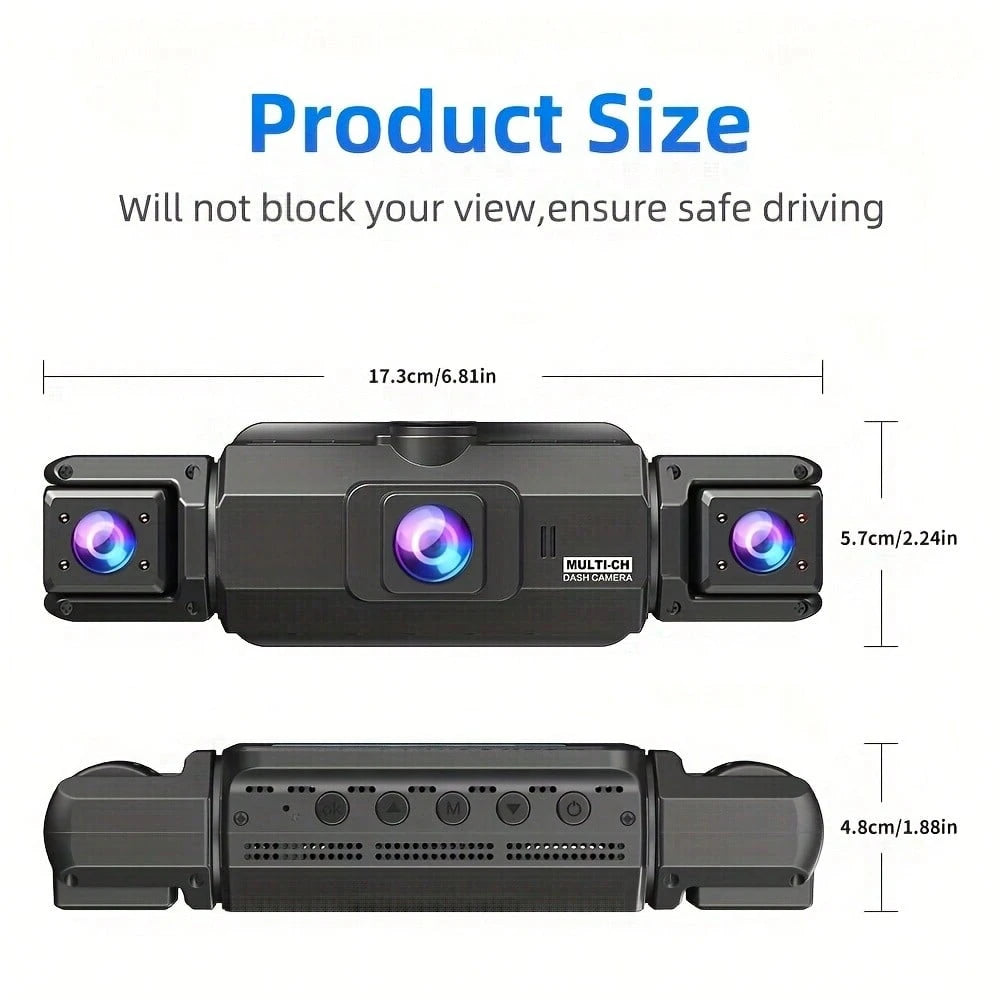 FOXGOD Car Recording, Essential For Road Loops, Car Accessories, Night Vision, Loop Recording, Car Camera