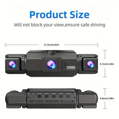 FOXGOD Car Recording, Essential For Road Loops, Car Accessories, Night Vision, Loop Recording, Car Camera