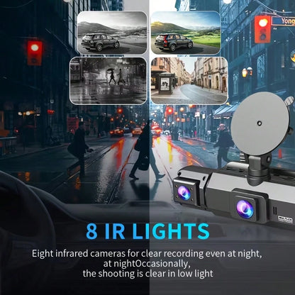 FOXGOD Car Recording, Essential For Road Loops, Car Accessories, Night Vision, Loop Recording, Car Camera