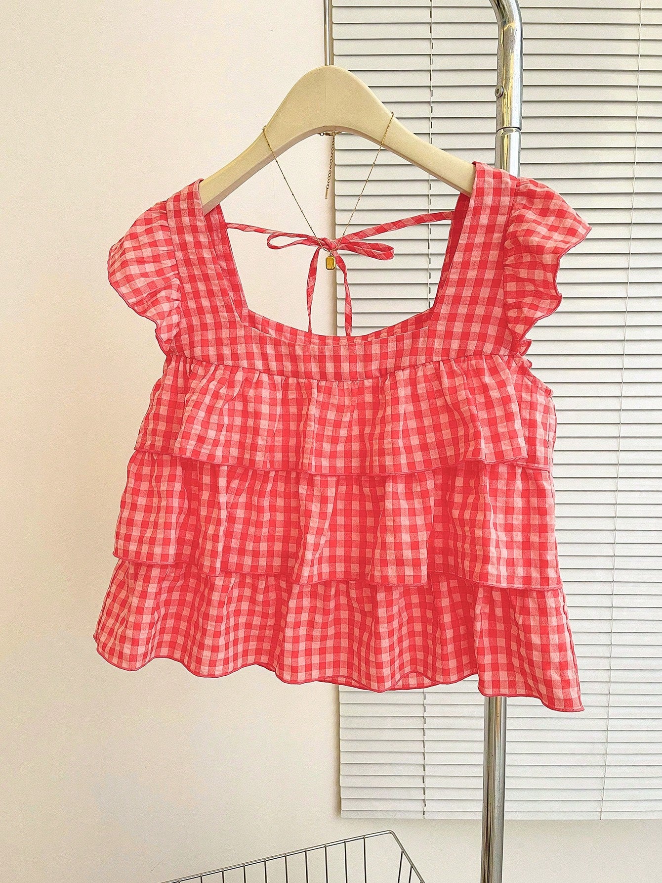 Franclia Autumn New Arrival Cute Ruffle Hem Top For Women