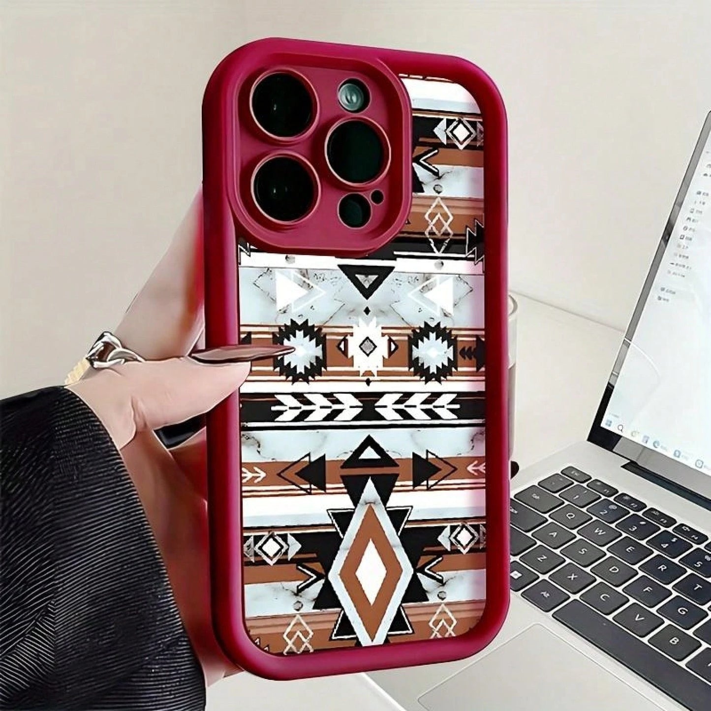 Full Protective Western Cowboy Culture Pattern Phone Case For IPhone 16 15 14 13 12 11 Pro Max Plus Luxury Shockproof Protection Back Cover,Suitable For IPhone17 Air