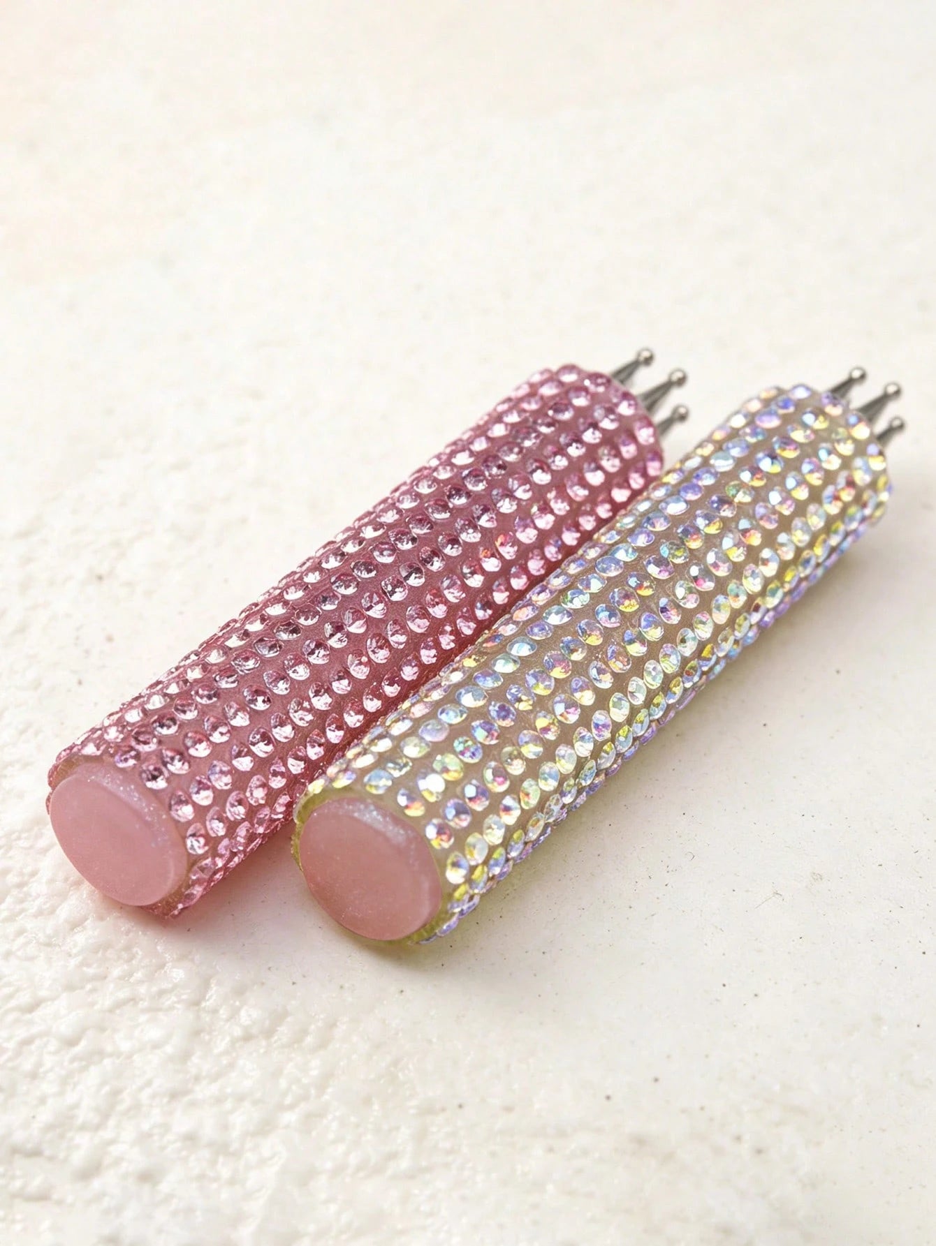 Full Rhinestone Nail Art Dotting Pen, Create Plum Blossom Pattern With One Stroke, Essential Nail Art Tool For Makeup Enthusiasts And Nail Art Beginners.