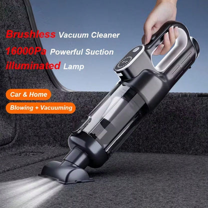 GHUSTAR 16000Pa Powerful Suction Handheld Cordless Vacuum Cleaner, Featuring A High-Power Brushless Motor With Built-In Lighting Function, Includes Multiple Accessories For Easily Handling Various Cle