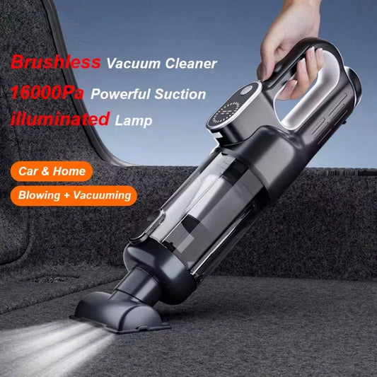 GHUSTAR 16000Pa Powerful Suction Handheld Cordless Vacuum Cleaner, Featuring A High-Power Brushless Motor With Built-In Lighting Function, Includes Multiple Accessories For Easily Handling Various Cle
