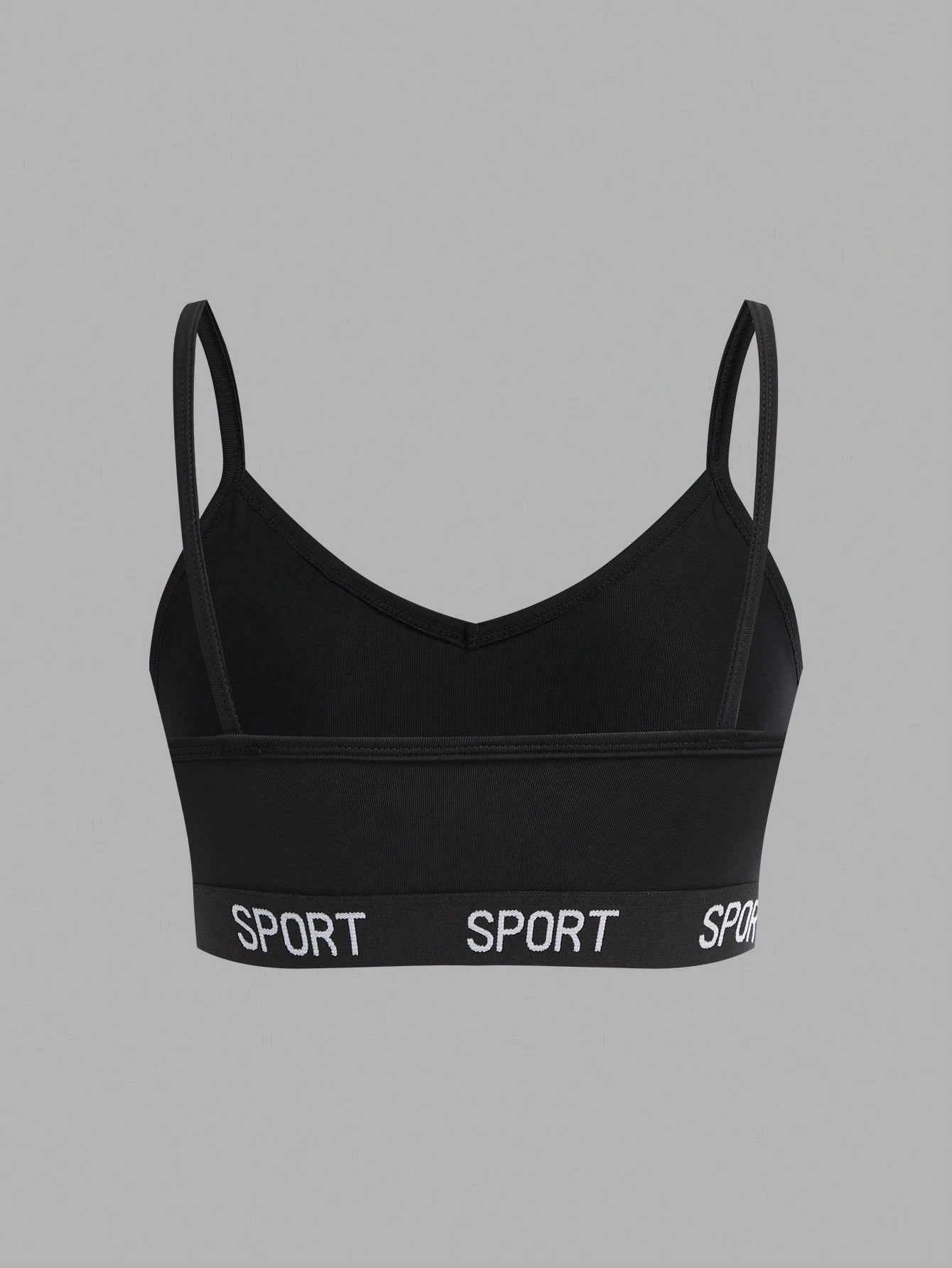 Girlism Teen Girl 3pcs/Set Teenage Girls Minimalist Letter Decorated Camisole Bralette Set