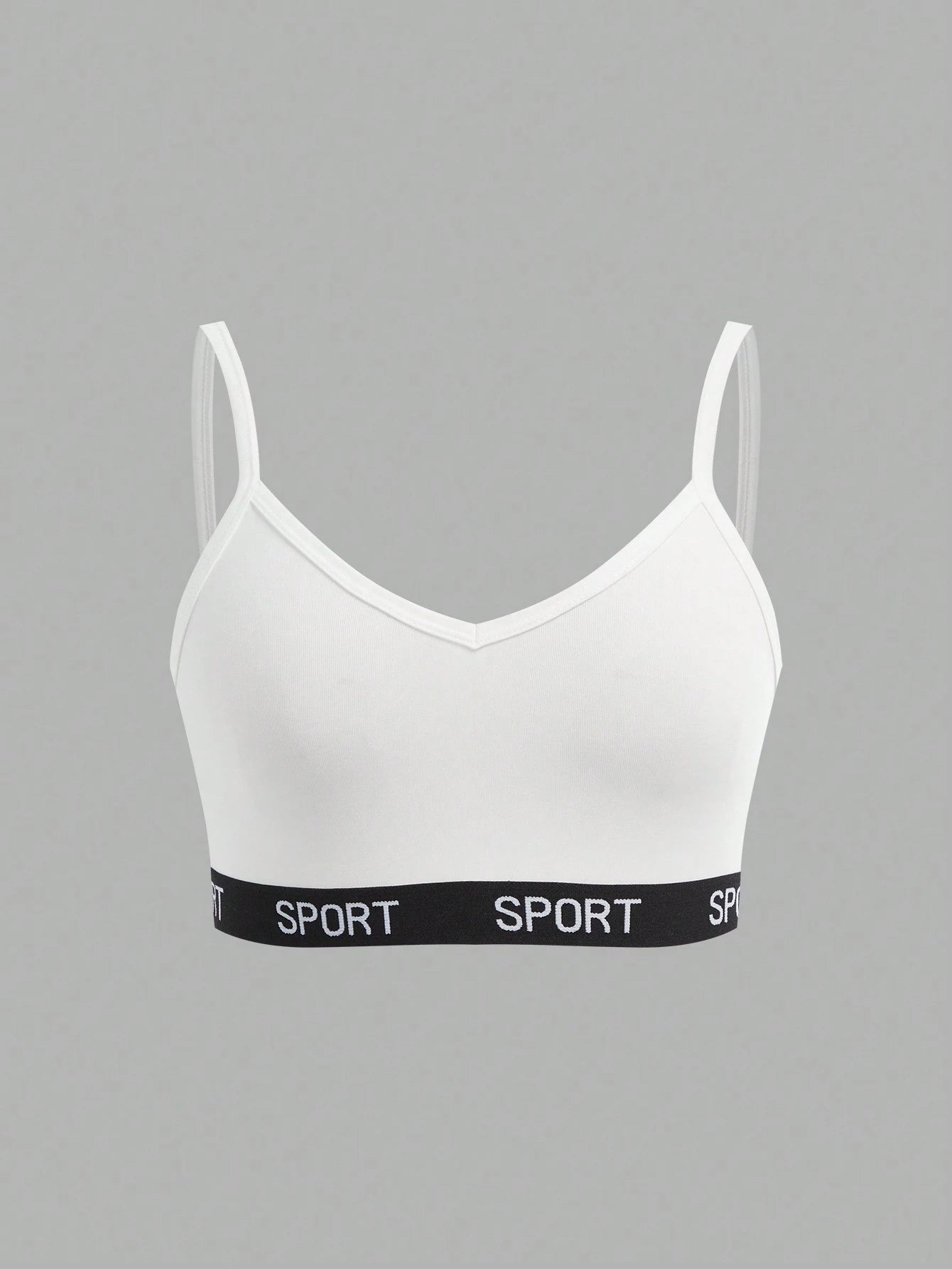 Girlism Teen Girl 3pcs/Set Teenage Girls Minimalist Letter Decorated Camisole Bralette Set
